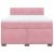 Pat box spring cu saltea, roz închis, 140x200 cm, catifea GartenMobel Dekor