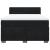 Pat box spring cu saltea, negru, 140x200 cm, catifea GartenMobel Dekor