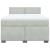 Pat box spring cu saltea, gri deschis, 160x200 cm, catifea GartenMobel Dekor