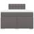 Pat box spring cu saltea, gri, 120x190 cm, piele ecologică GartenMobel Dekor