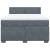 Pat box spring cu saltea, gri închis, 140x200 cm, catifea GartenMobel Dekor