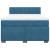 Pat box spring cu saltea, albastru, 140x200 cm, catifea GartenMobel Dekor