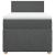 Pat box spring cu saltea, gri închis, 90x200 cm, textil GartenMobel Dekor