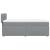 Pat box spring cu saltea, gri deschis, 100x200 cm, textil GartenMobel Dekor