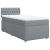Pat box spring cu saltea, gri deschis, 100x200 cm, textil GartenMobel Dekor