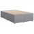 Pat continental cu saltea, gri deschis, 120x200 cm, textil GartenMobel Dekor