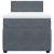 Pat box spring cu saltea, gri închis, 90x190 cm, catifea GartenMobel Dekor