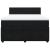 Pat box spring cu saltea, negru, 140x190 cm, catifea GartenMobel Dekor