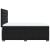 Pat box spring cu saltea, negru, 140x200 cm, catifea GartenMobel Dekor
