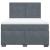 Pat box spring cu saltea, gri închis, 160x200 cm, catifea GartenMobel Dekor
