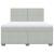 Pat box spring cu saltea, gri deschis, 180x200 cm, catifea GartenMobel Dekor