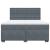 Pat box spring cu saltea, gri închis, 180x200 cm, catifea GartenMobel Dekor