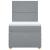 Pat box spring cu saltea, gri deschis, 90x200 cm, textil GartenMobel Dekor