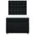 Pat box spring cu saltea, negru, 90x200 cm, textil GartenMobel Dekor