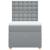 Pat box spring cu saltea, gri deschis, 100x200 cm, textil GartenMobel Dekor