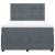 Pat box spring cu saltea, gri închis, 140x190 cm, catifea GartenMobel Dekor
