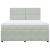 Pat box spring cu saltea, gri deschis, 180x200 cm, catifea GartenMobel Dekor