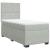Pat box spring cu saltea, gri deschis, 90x200 cm, catifea GartenMobel Dekor