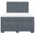 Pat box spring cu saltea, gri închis, 140x200 cm, catifea GartenMobel Dekor