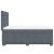 Pat box spring cu saltea, gri închis, 140x200 cm, catifea GartenMobel Dekor
