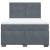 Pat box spring cu saltea, gri închis, 160x200 cm, catifea GartenMobel Dekor