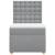 Pat box spring cu saltea, gri deschis, 100x200 cm, textil GartenMobel Dekor