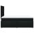 Pat box spring cu saltea, negru, 120x200 cm, textil GartenMobel Dekor