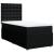 Pat box spring cu saltea, negru, 90x190 cm, textil GartenMobel Dekor