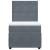 Pat box spring cu saltea, gri închis, 90x190 cm, catifea GartenMobel Dekor