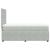 Pat box spring cu saltea, gri deschis, 90x200 cm, catifea GartenMobel Dekor
