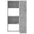 Bibliotecă 4 niveluri gri beton 85x85x140 cm lemn prelucrat GartenMobel Dekor