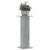 Suporturi de plante 2 buc. gri sonoma 30x30x80cm lemn prelucrat GartenMobel Dekor