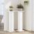 Suporturi de plante, 2 buc., alb, 30x30x95 cm, lemn prelucrat GartenMobel Dekor