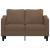 Canapea cu 2 locuri, maro, 120 cm, material textil GartenMobel Dekor