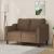 Canapea cu 2 locuri, maro, 120 cm, material textil GartenMobel Dekor