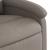 Fotoliu rabatabil, gri taupe, material textil GartenMobel Dekor