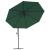 Umbrelă de consolă cu LED și stâlp de metal, verde, 350 cm GartenMobel Dekor