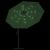 Umbrelă de consolă cu LED și stâlp de metal, verde, 350 cm GartenMobel Dekor