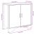 Dulap, stejar sonoma, 78x35,5x74,5 cm, lemn prelucrat GartenMobel Dekor