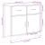 Dulap, stejar fumuriu, 79,5x35,5x74,5 cm, lemn prelucrat GartenMobel Dekor