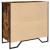 Dulap, stejar fumuriu, 79,5x35,5x74,5 cm, lemn prelucrat GartenMobel Dekor