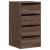 Dulap colț cu sertare stejar maro 40x41x76 cm lemn prelucrat GartenMobel Dekor