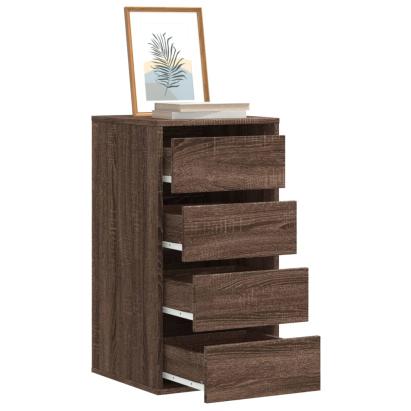 Dulap colț cu sertare stejar maro 40x41x76 cm lemn prelucrat GartenMobel Dekor