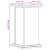Suport de plante, alb, 33x33x60 cm, lemn prelucrat GartenMobel Dekor