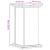 Suport de plante, negru, 33x33x60 cm, lemn prelucrat GartenMobel Dekor