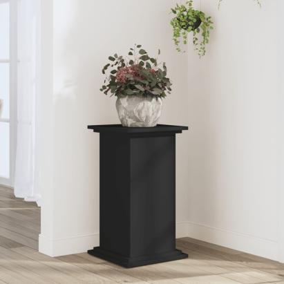 Suport de plante, negru, 33x33x60 cm, lemn prelucrat GartenMobel Dekor