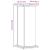 Suport de plante, gri beton, 33x33x80 cm, lemn prelucrat GartenMobel Dekor