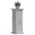 Suport de plante, gri beton, 33x33x80 cm, lemn prelucrat GartenMobel Dekor