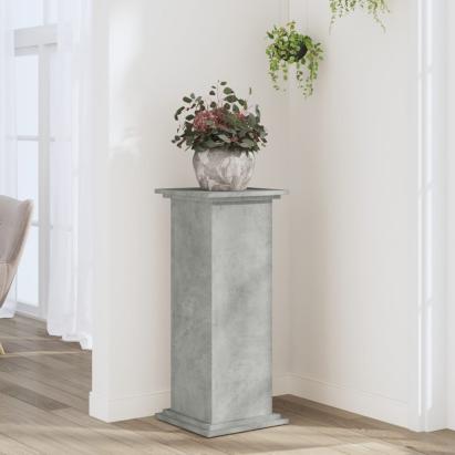 Suport de plante, gri beton, 33x33x80 cm, lemn prelucrat GartenMobel Dekor