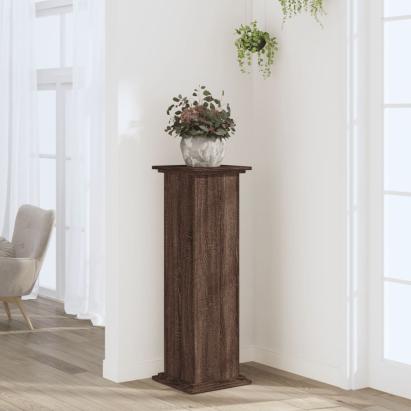 Suport de plante, stejar maro, 33x33x100 cm, lemn prelucrat GartenMobel Dekor